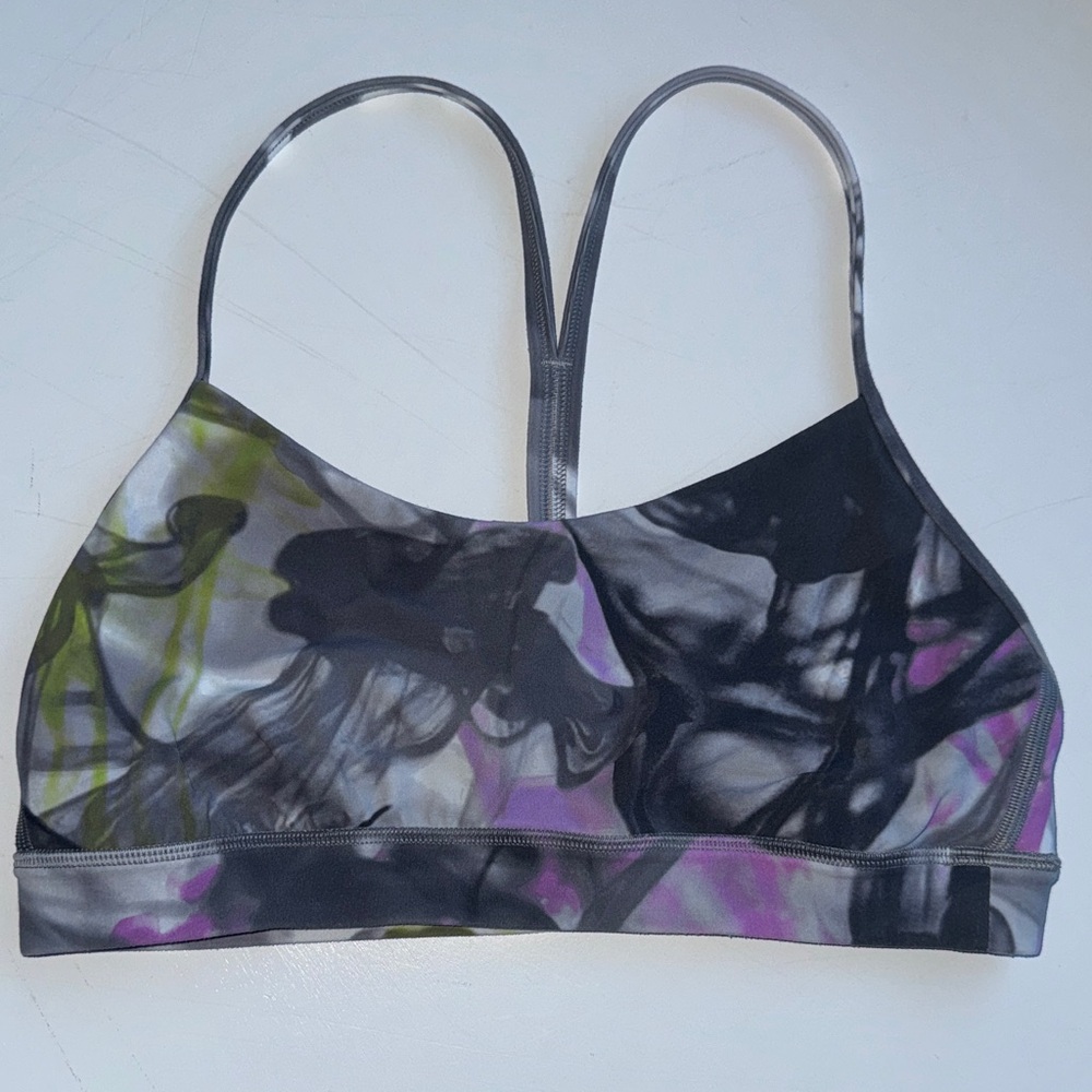 Lululemon Athletica Black and Purple Sports Bra